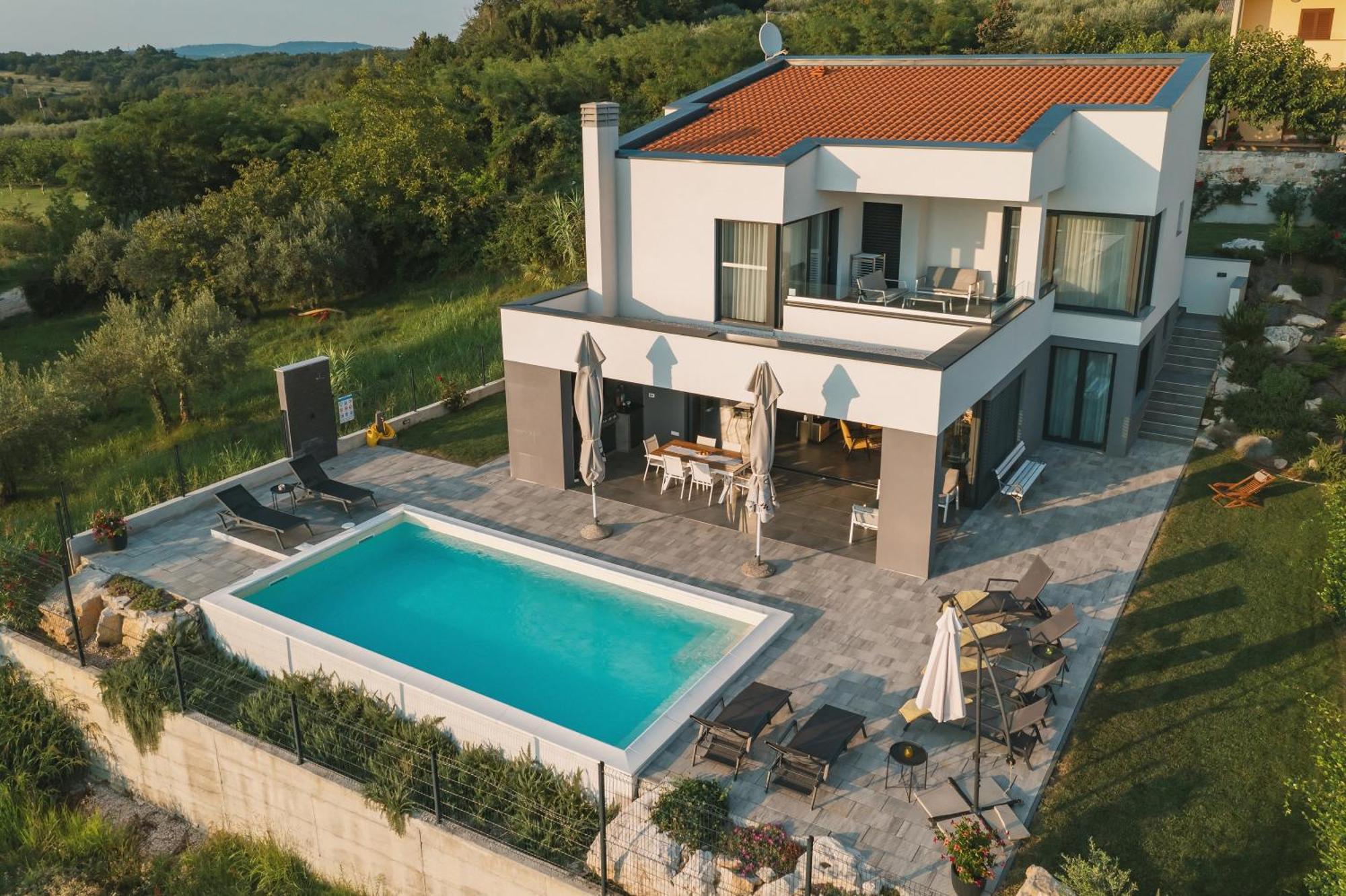 Villa Boiky - Private Pool And Amazing Sea View, Istria Materada Экстерьер фото